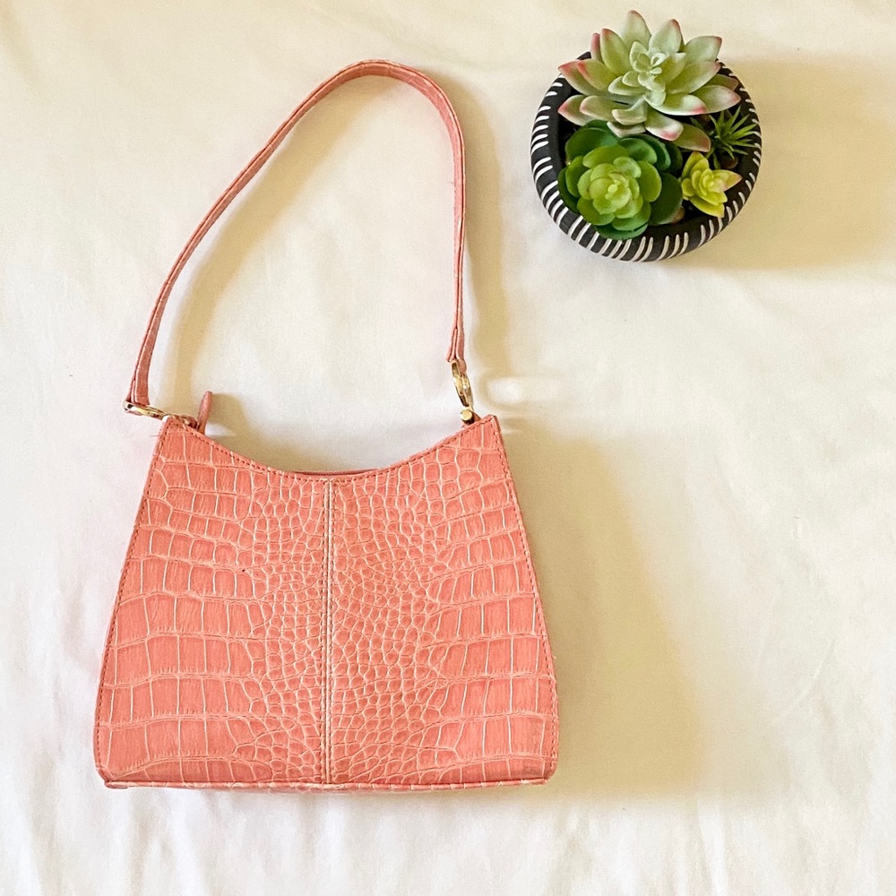 (4/$15) Liz Claiborne faux leather pink bag